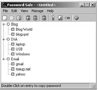 safe password screen